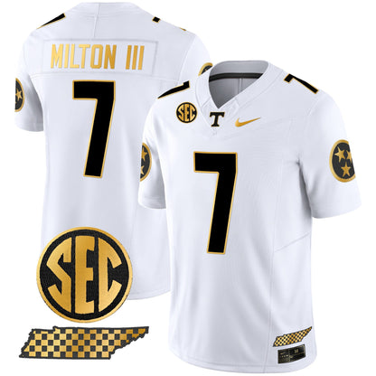 Men's Tennessee Volunteers 2024 Gold Vapor Limited Jersey V2 - All Stitched