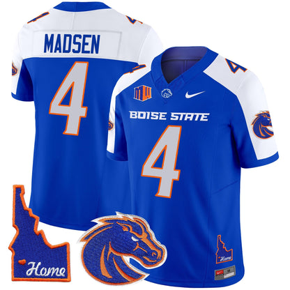 Men's Boise State Broncos 2024 Home Patch Vapor Limited Jersey - All Stitched
