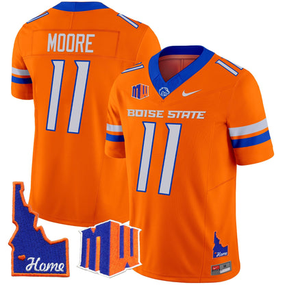 Men's Boise State Broncos 2024 Home Patch Vapor Limited Jersey - All Stitched