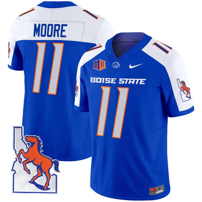 Men's Boise State Broncos 2024 Map Patch Vapor Limited Jersey - All Stitched