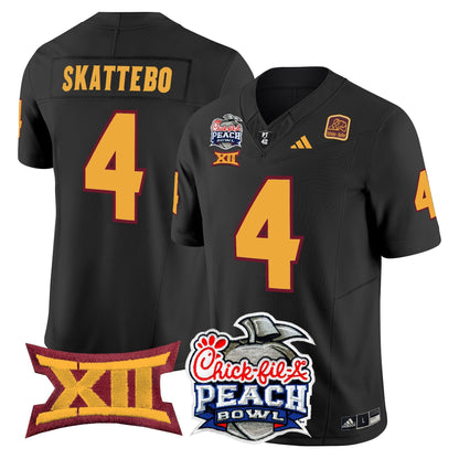 Men's Arizona State Sun Devils 2025 Peach Bowl Vapor Limited Jersey - All Stitched