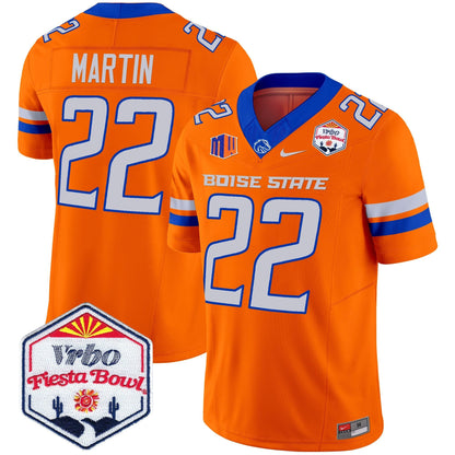Men's Boise State Broncos 2025 The Fiesta Bowl Patch Vapor Limited Jersey - All Stitched