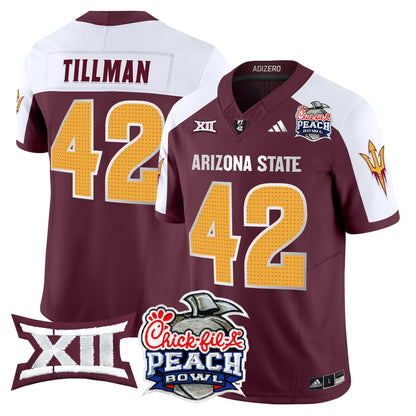 Men's Arizona State Sun Devils 2025 Peach Bowl Vapor Limited Jersey - All Stitched