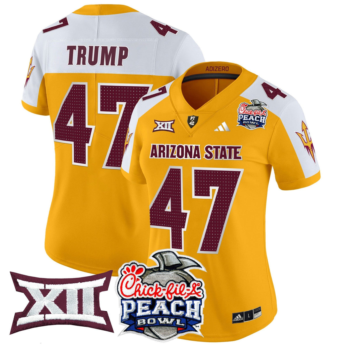 Women's Arizona State Sun Devils 2025 Peach Bowl Vapor Limited Jersey V2 - All Stitched