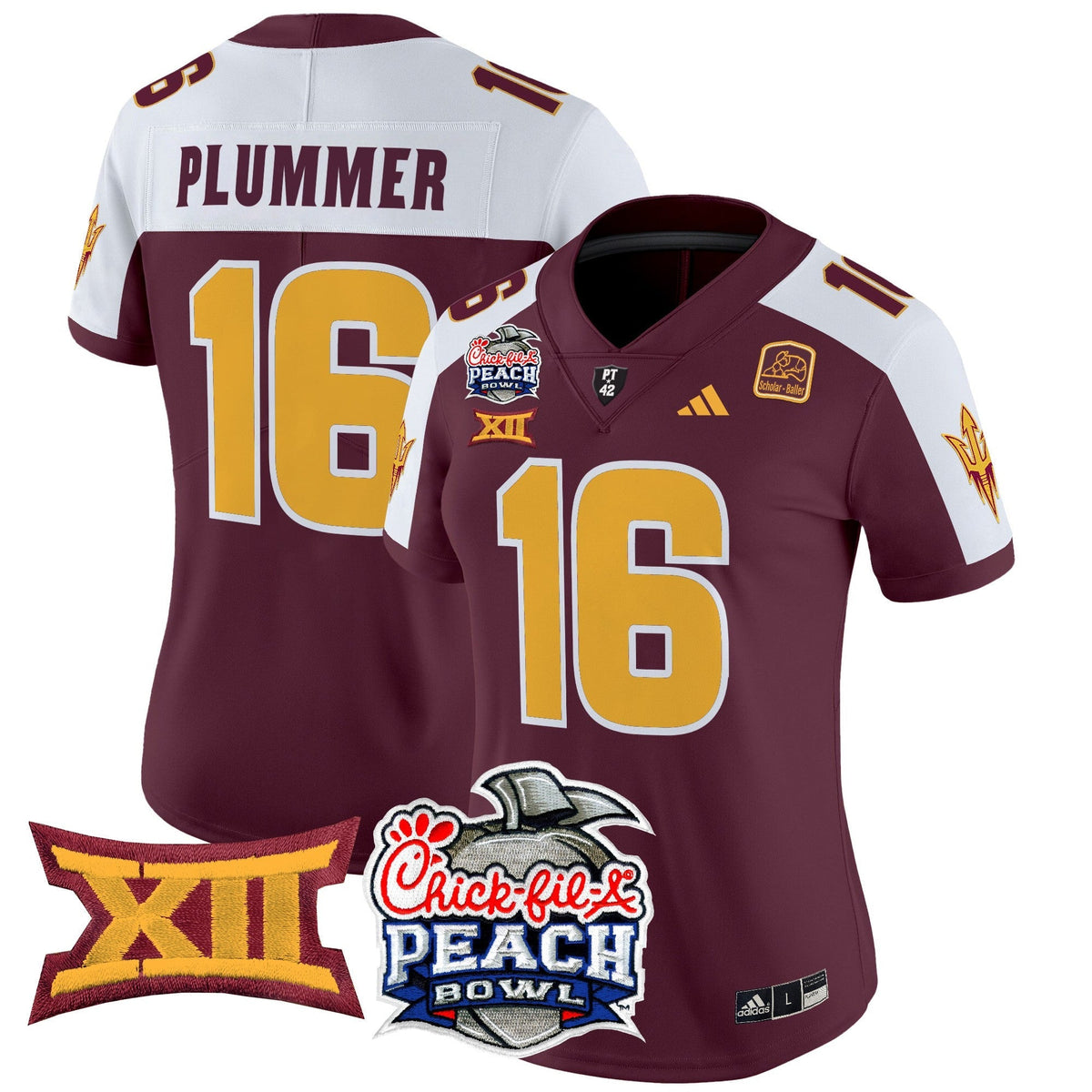 Women's Arizona State Sun Devils 2025 Peach Bowl Vapor Limited Jersey - All Stitched