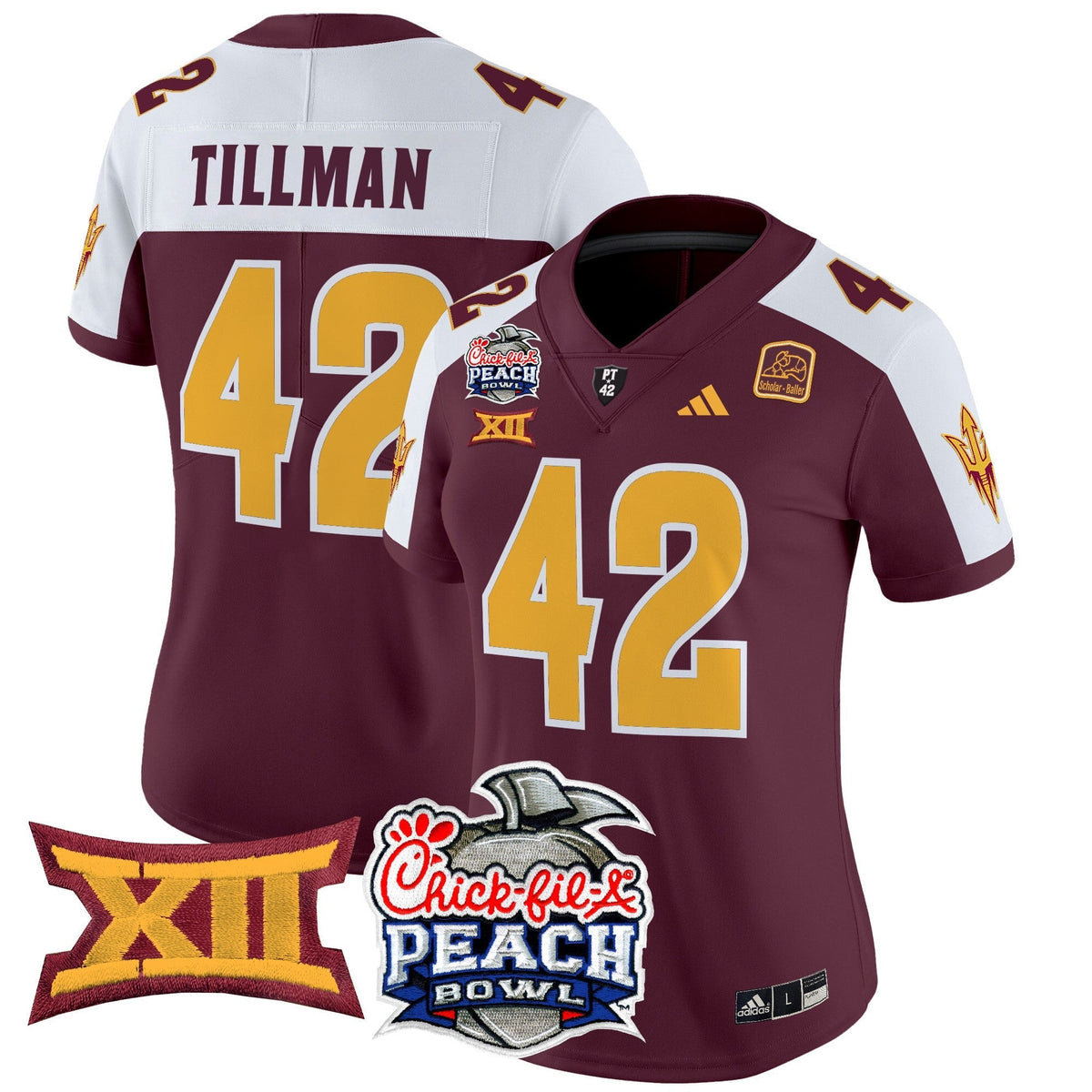 Women's Arizona State Sun Devils 2025 Peach Bowl Vapor Limited Jersey - All Stitched