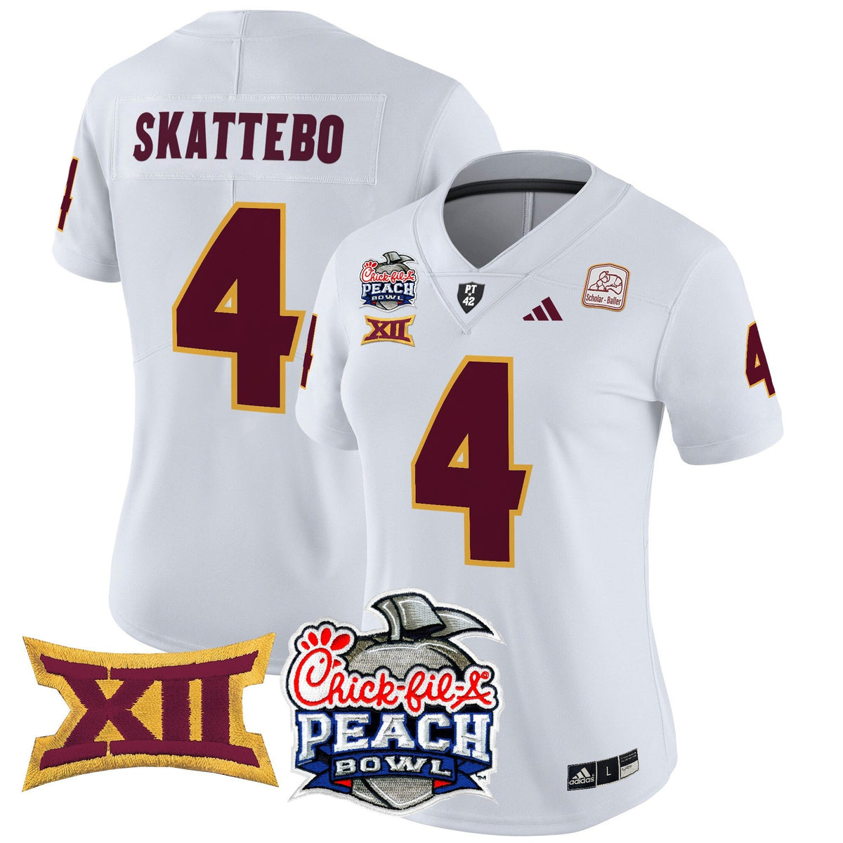 Women's Arizona State Sun Devils 2025 Peach Bowl Vapor Limited Jersey - All Stitched