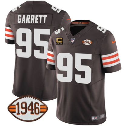 Browns 1946 75th Anniversary Patch Jersey - All Stitched