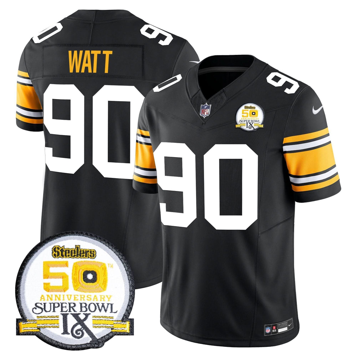 Pittsburgh Steelers Throwback 2024 Vapor Limited Jersey - All Stitched