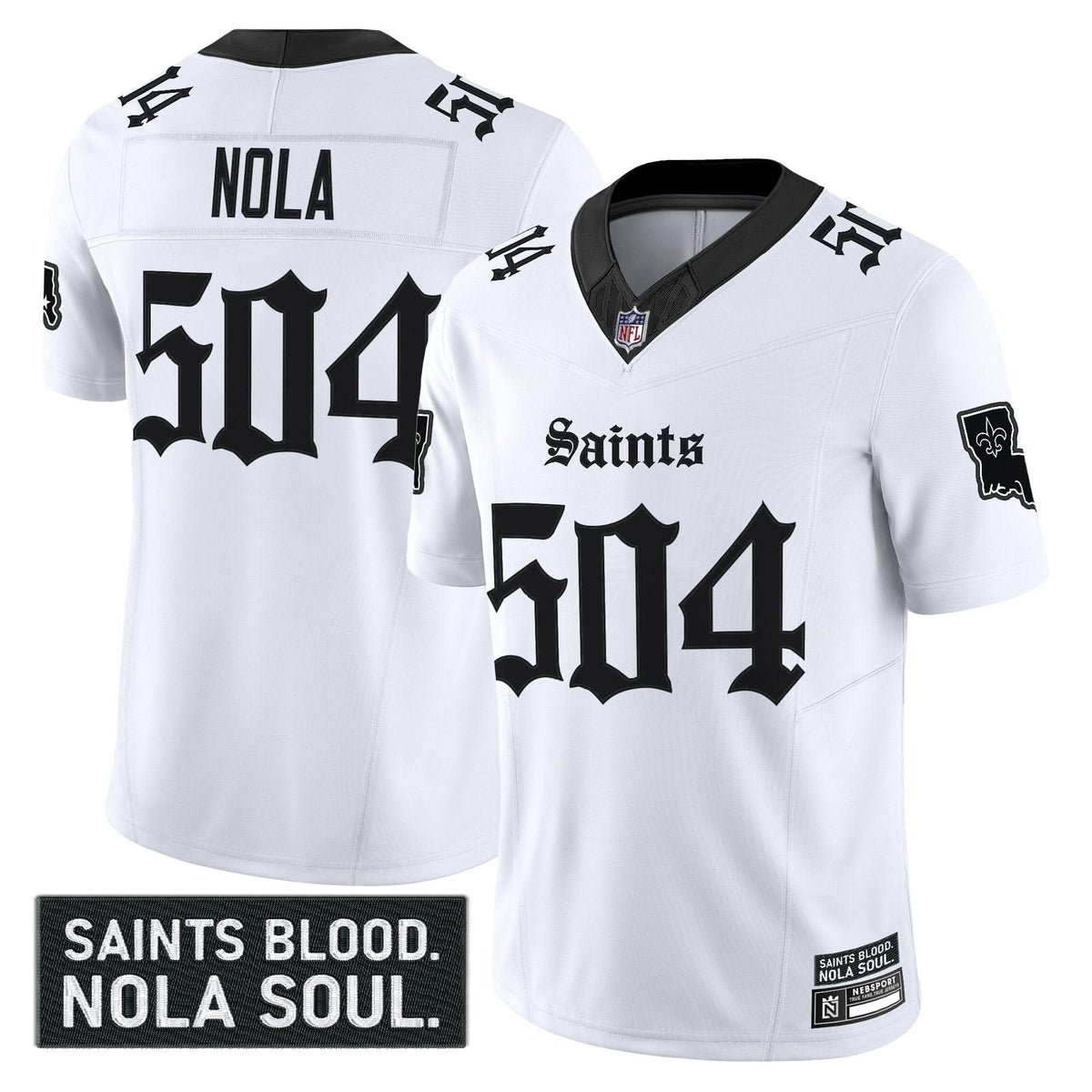 New Orleans Saints 'Gothic Vieux Carré Edition' Vapor Jersey - All Stitched