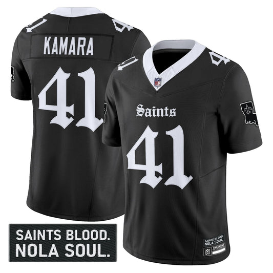 New Orleans Saints 'Gothic Vieux Carré Edition' Vapor Jersey - All Stitched