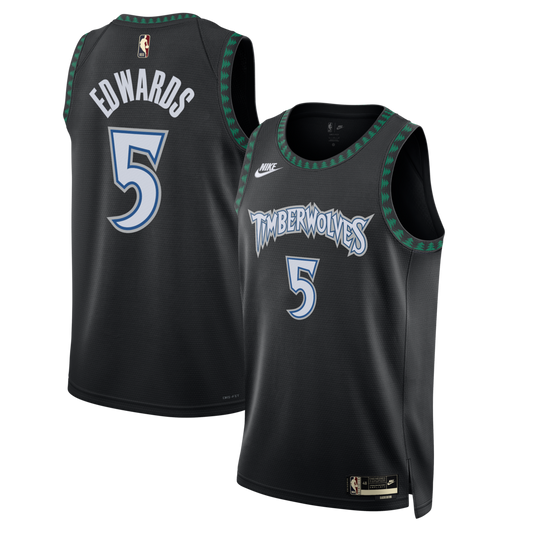 Minnesota Timberwolves Classic Edition Jersey Black Anthony Edwards Unisex | RTJ13243