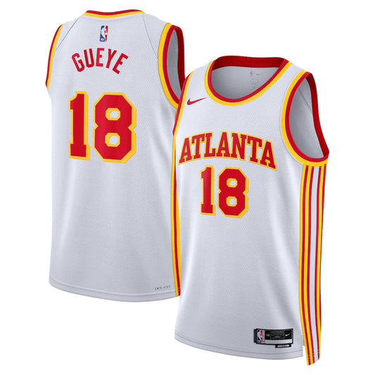 Atlanta Hawks Association Edition Swingman Jersey White Mouhamed Gueye Unisex | RTJ13048