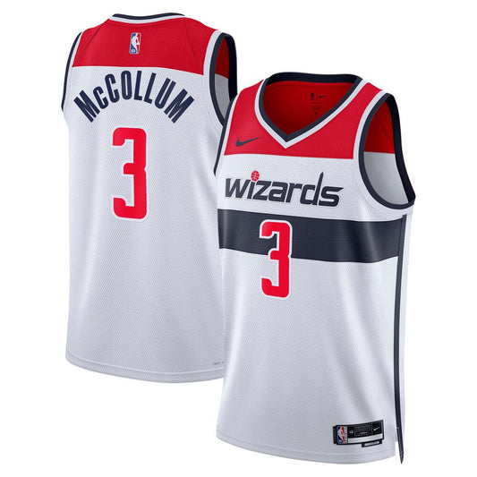 Washington Wizards Association Edition Swingman Jersey White Cj Mccollum Unisex | Stitched Jersey RTJS 12146