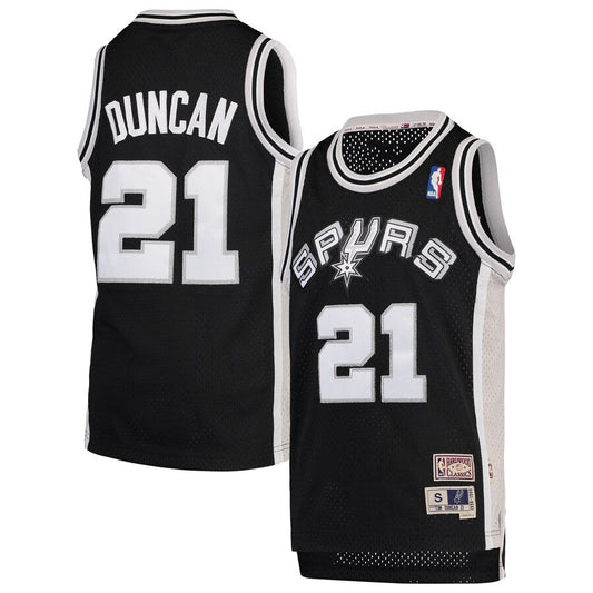 San Antonio Spurs Tim Duncan Black 1998-99 Hardwood Classics Swingman Jersey